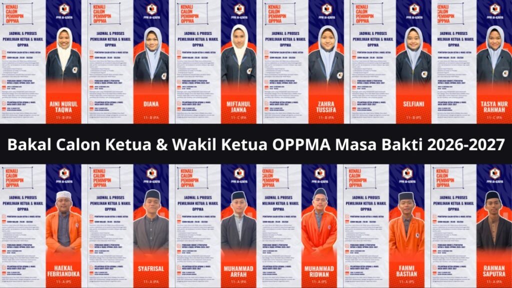 bakal calon ketua dan wakil ketua oppma 2026-2027