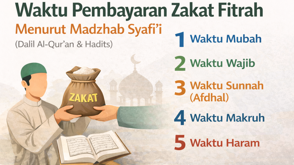5 waktu membayar zakat madzhab syafi'i